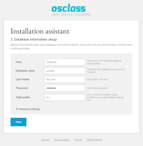 Install Osclass